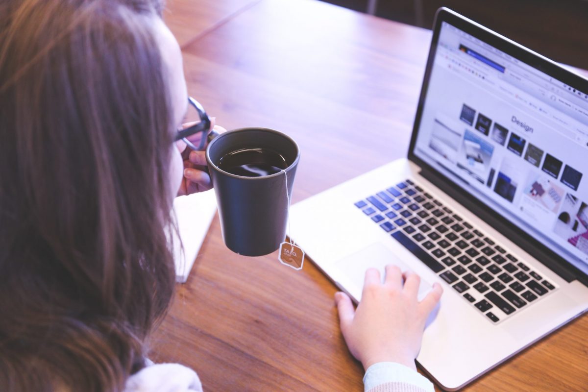 Creating Real Connection in Virtual Meetings: woman at her computer